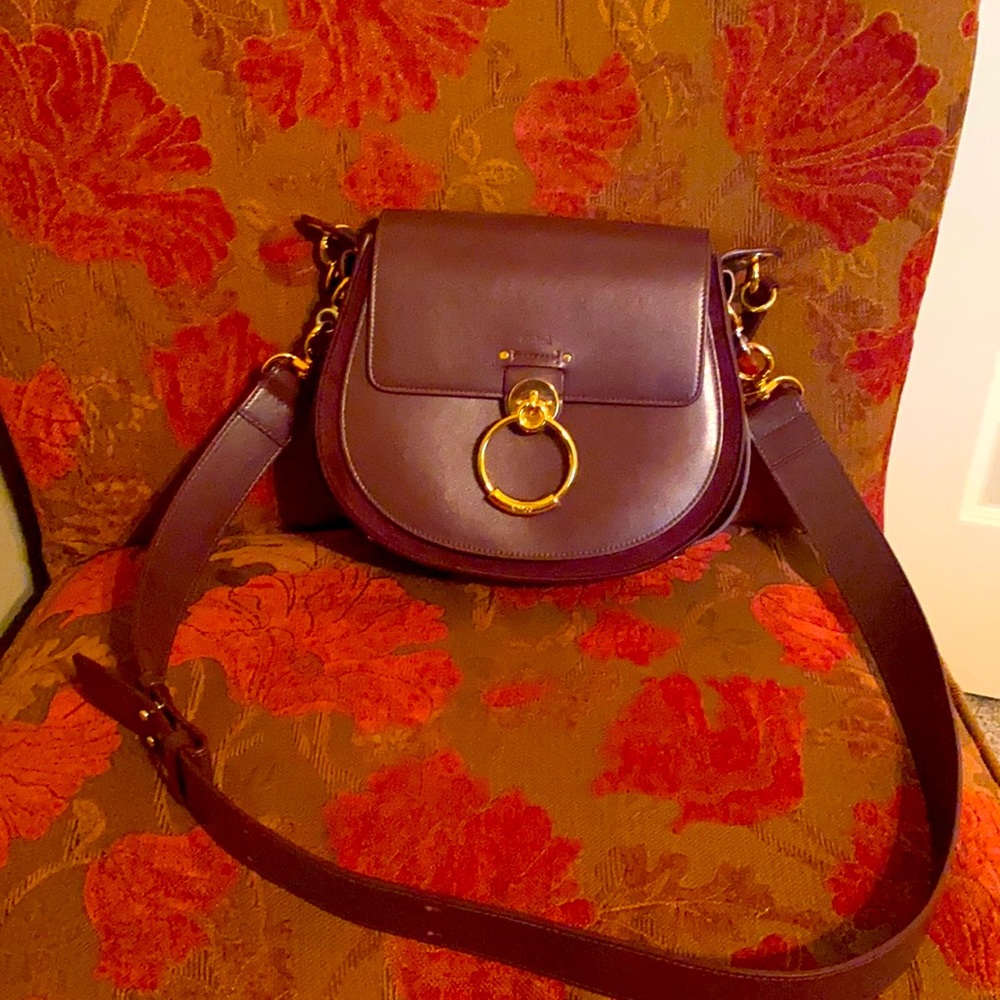 Large burgundy Chloe Tess bag- in great condition